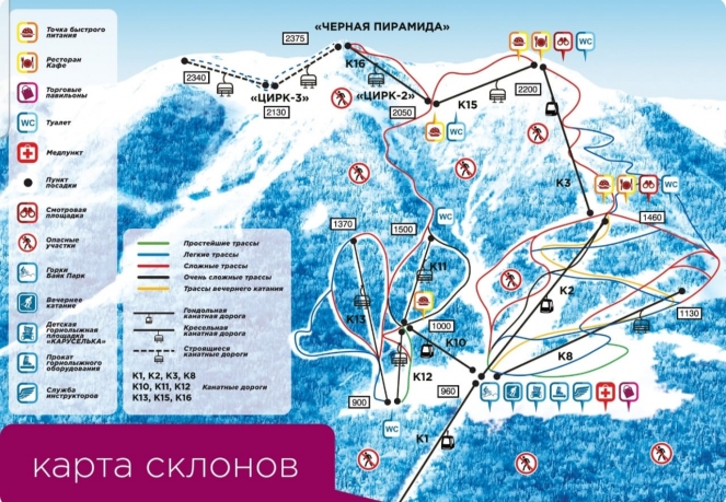  Подборка легких горнолыжных трасс Красной Поляны